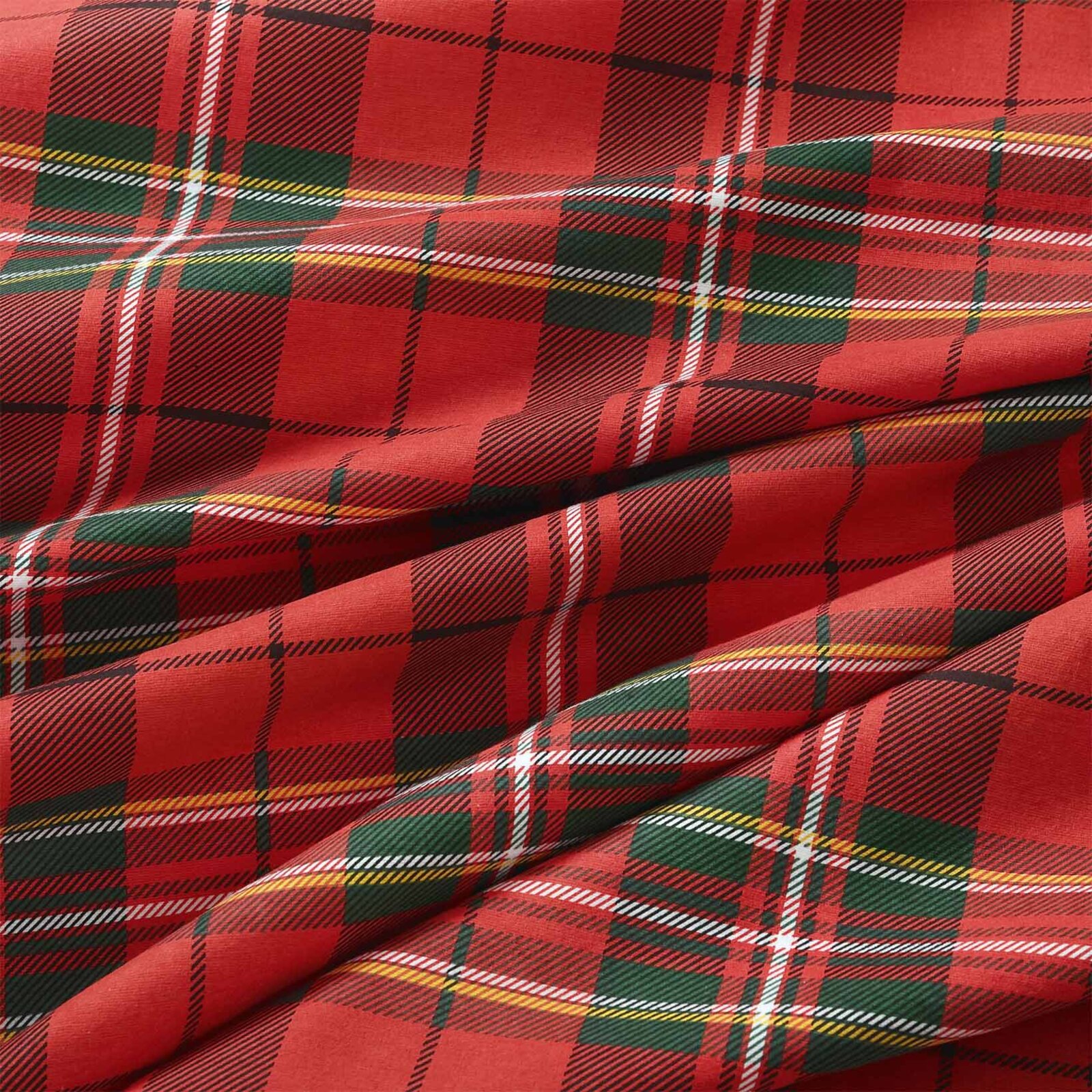 Flanellstoff - rotes Karo