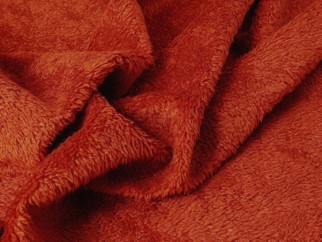 Plyš - metráž š. 150cm - TERAN 408 - TERAKOTA