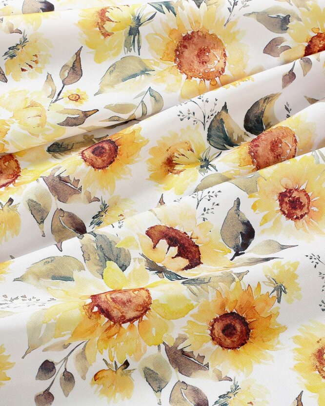 Teflon-Stoff für Tischdecken - Sonnenblumen