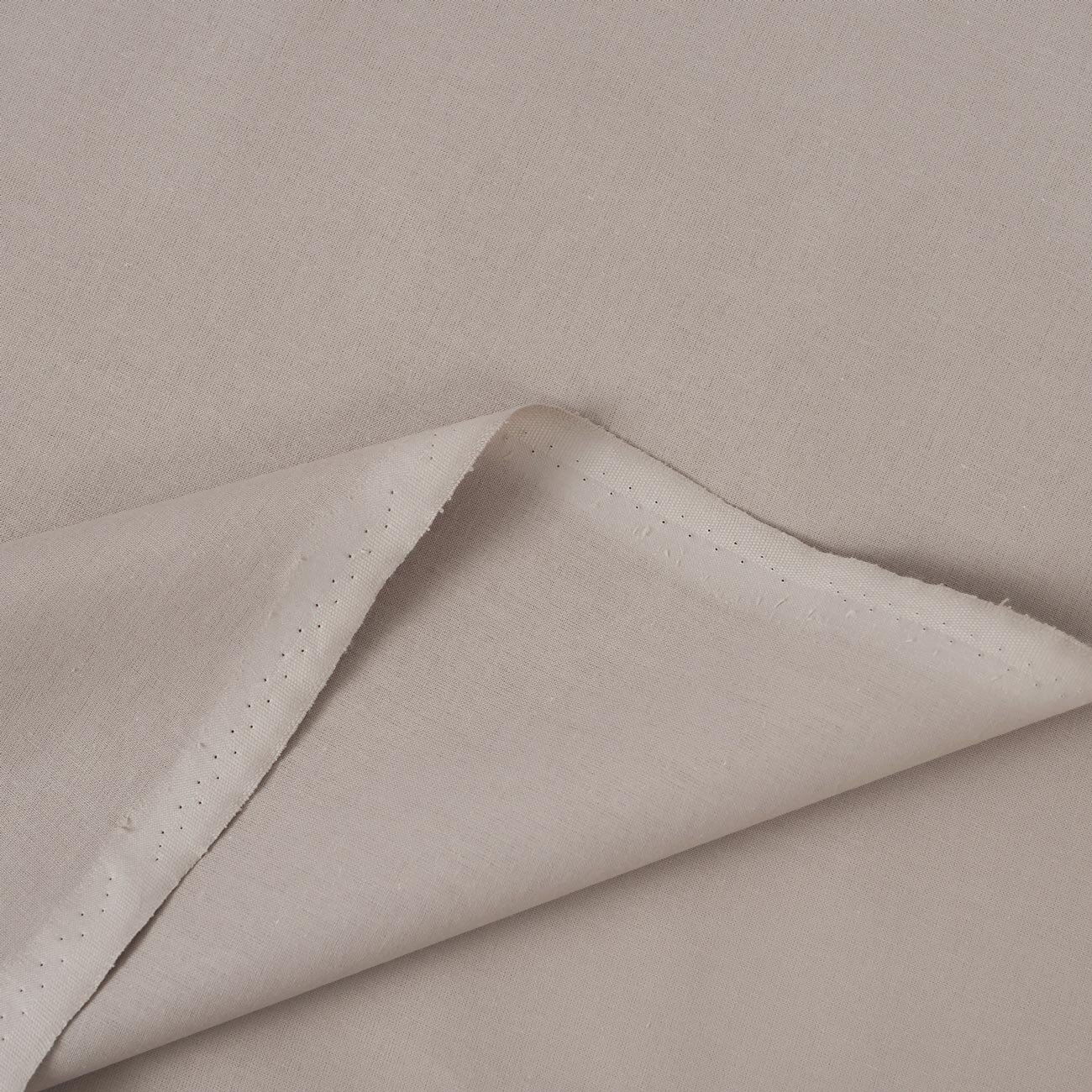 Baumwollstoff einfarbig Suzy - graubraun