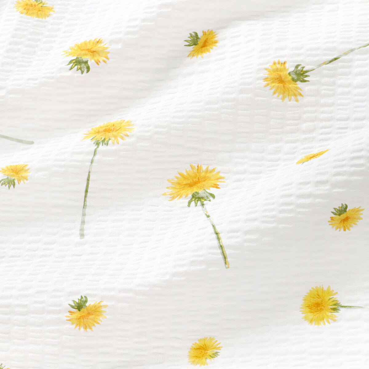 Seersucker Bettwäsche Duo - Löwenzahn mit gelb