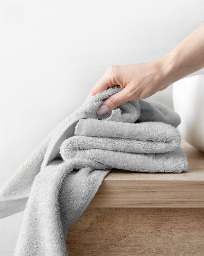 Bambus-Handtuch/Badetuch - hellgrün