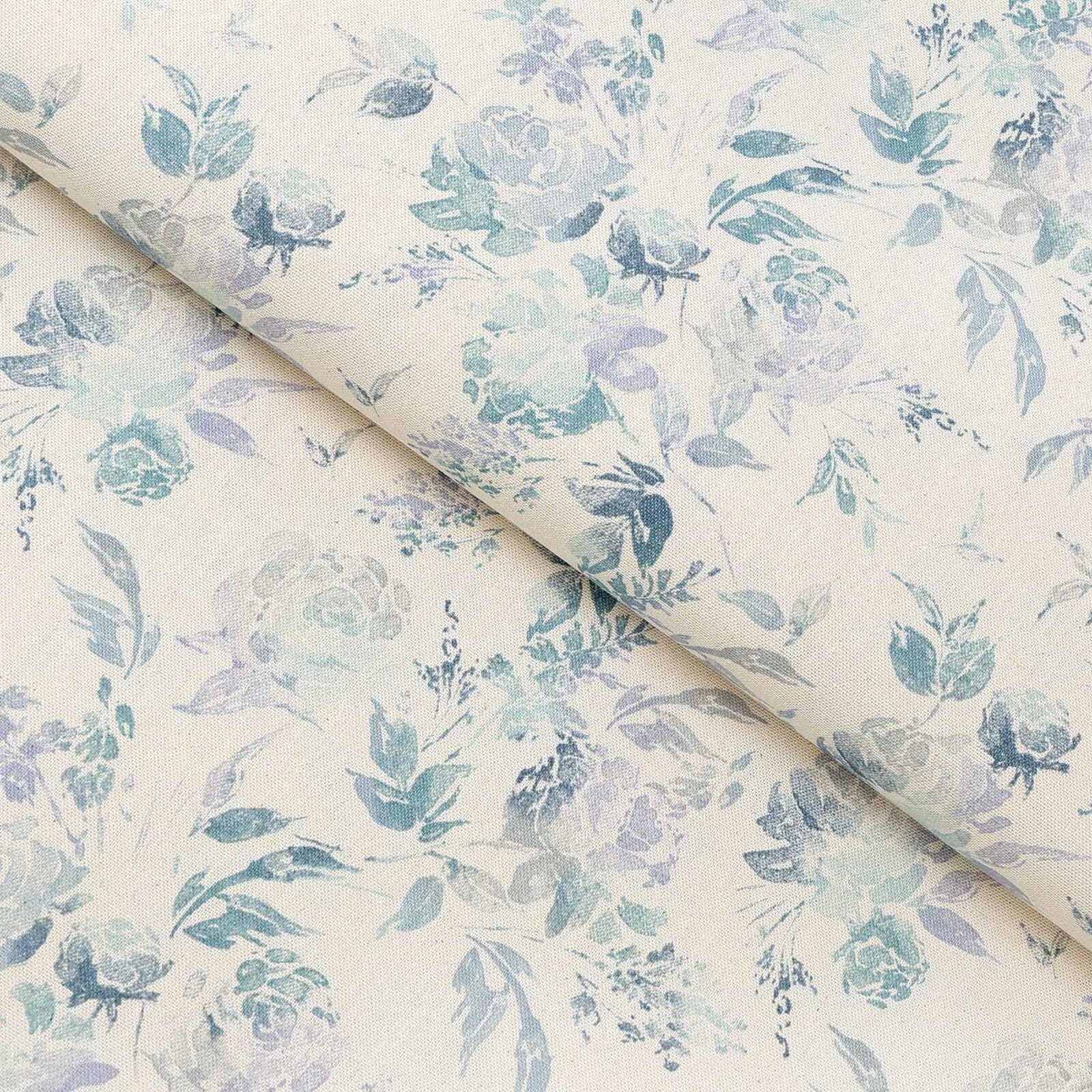 Dekorativer Stoff Valencia - Pflanzenabdrücke