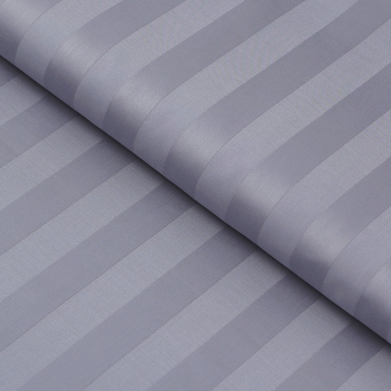 Damast - dunkelgraue Streifen mit Satin-Glanz
