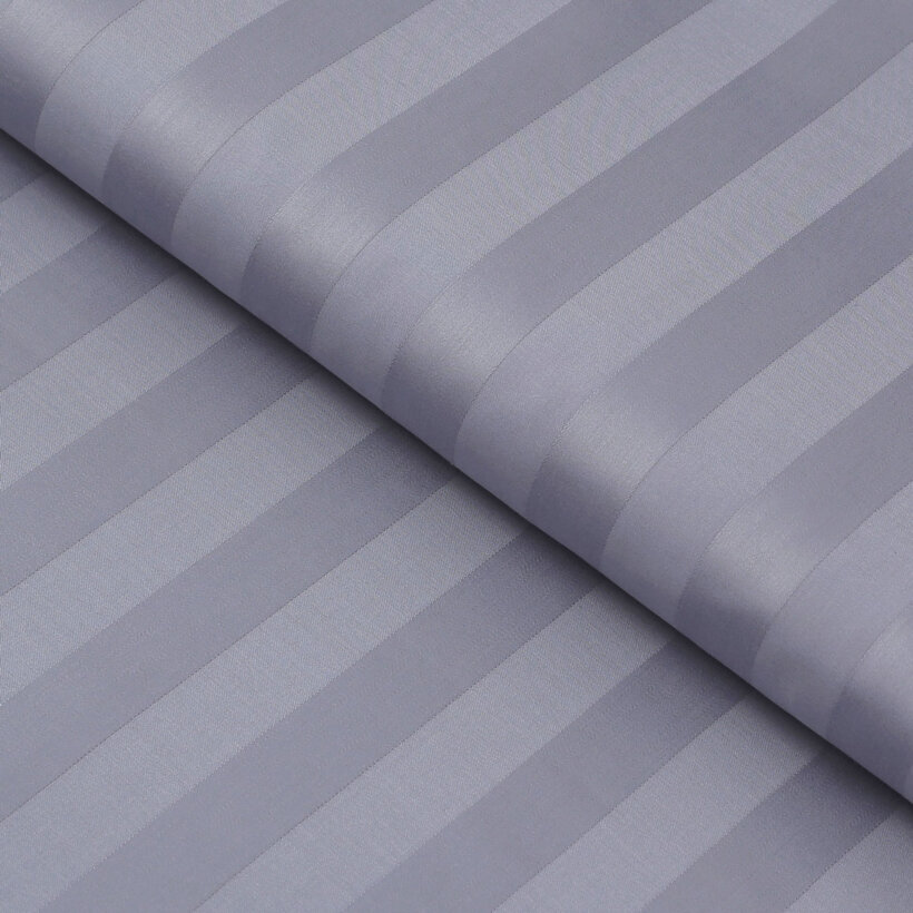Damast - dunkelgraue Streifen mit Satin-Glanz