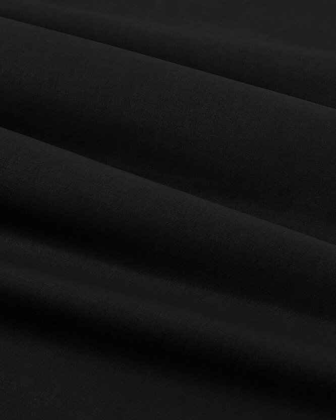 Baumwollstoff einfarbig Suzy - schwarz