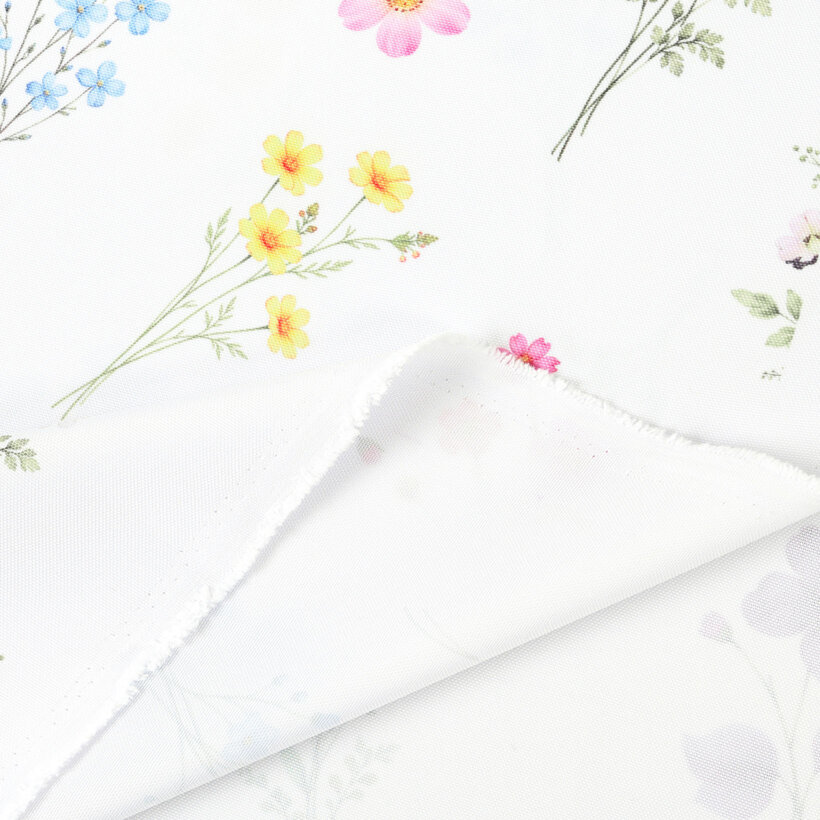 Teflonstoff für Tischdecken - Blumengarten