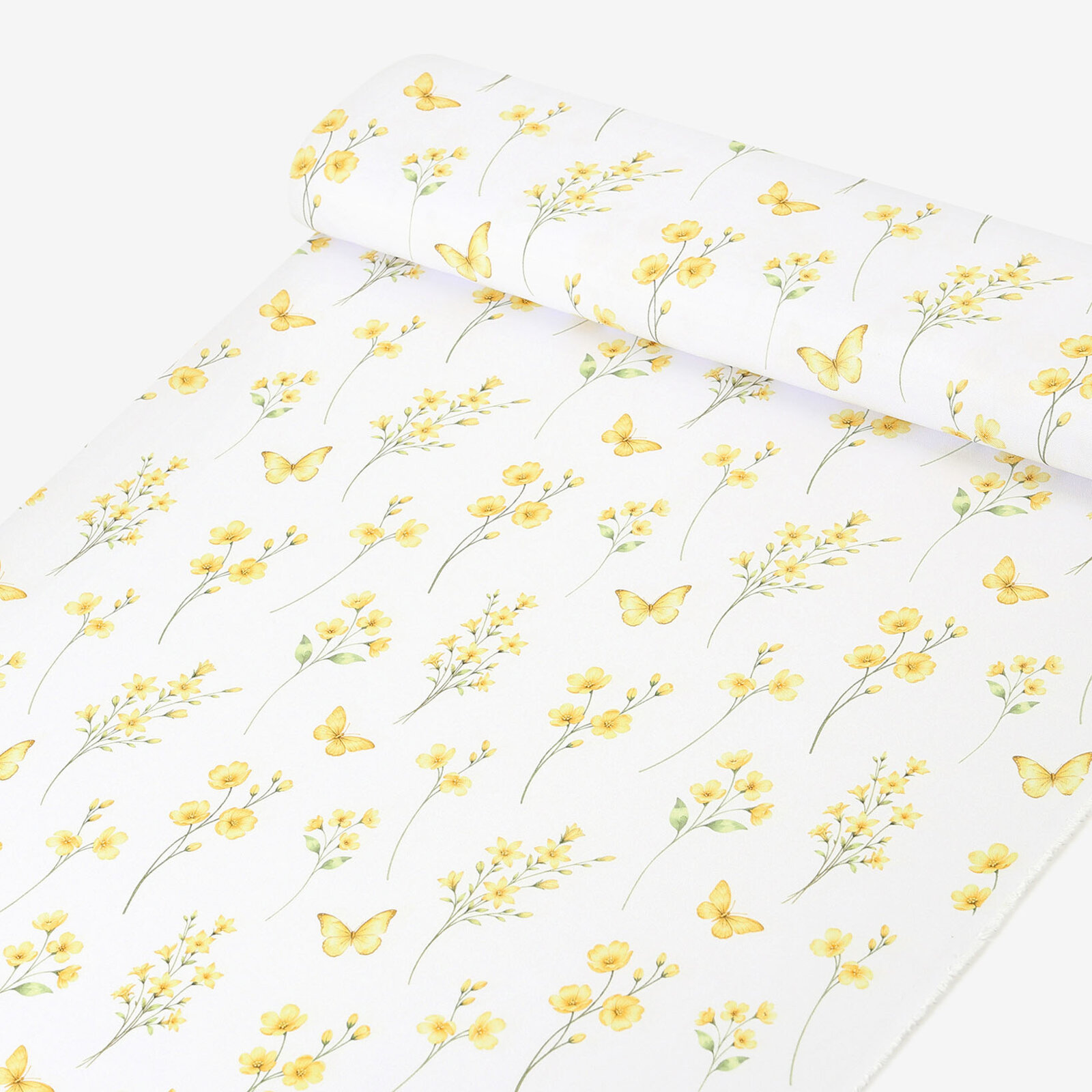 Teflonstoff für Tischdecken - Gelbe Wiese