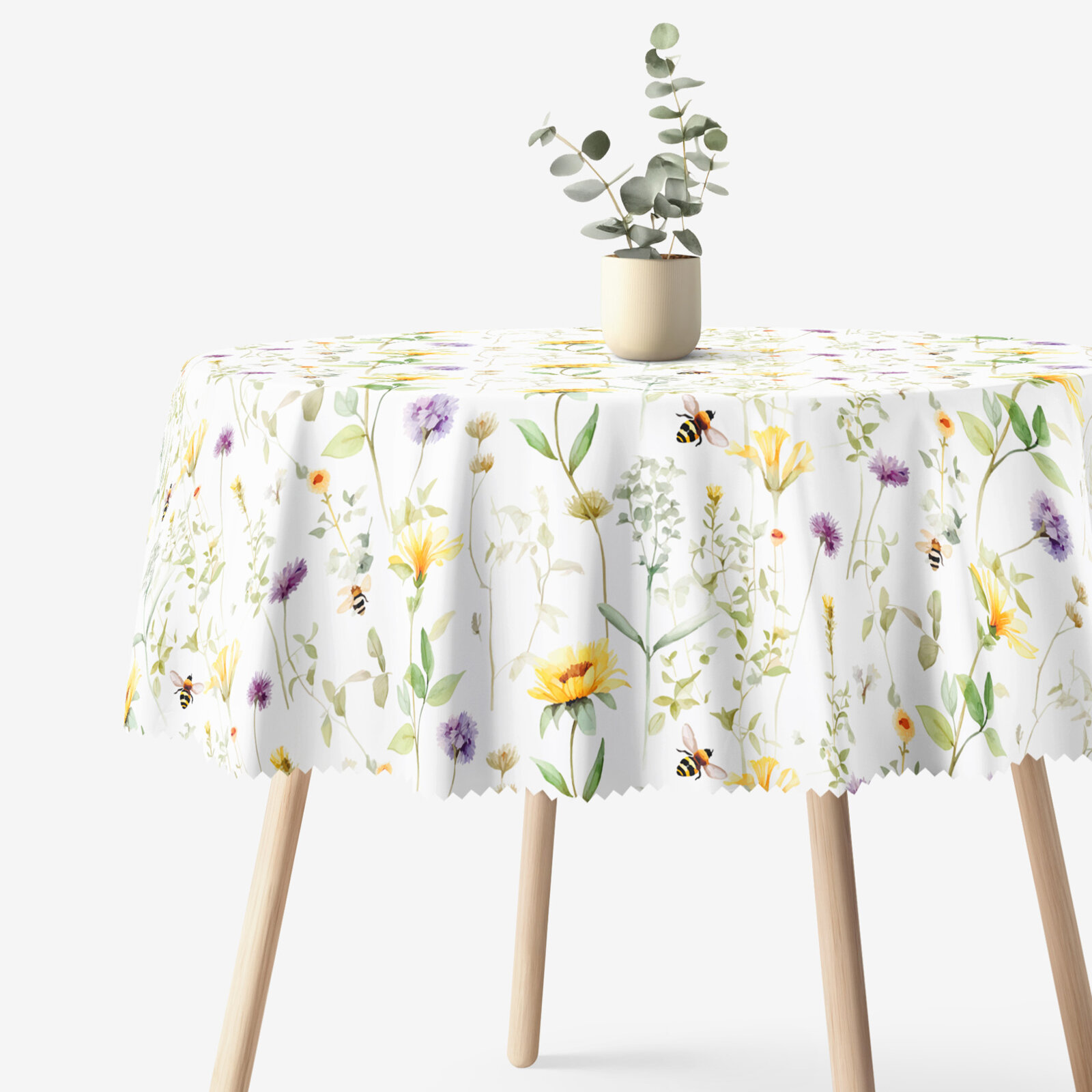 Runde Tischdecke Teflon - Wiesenwelt