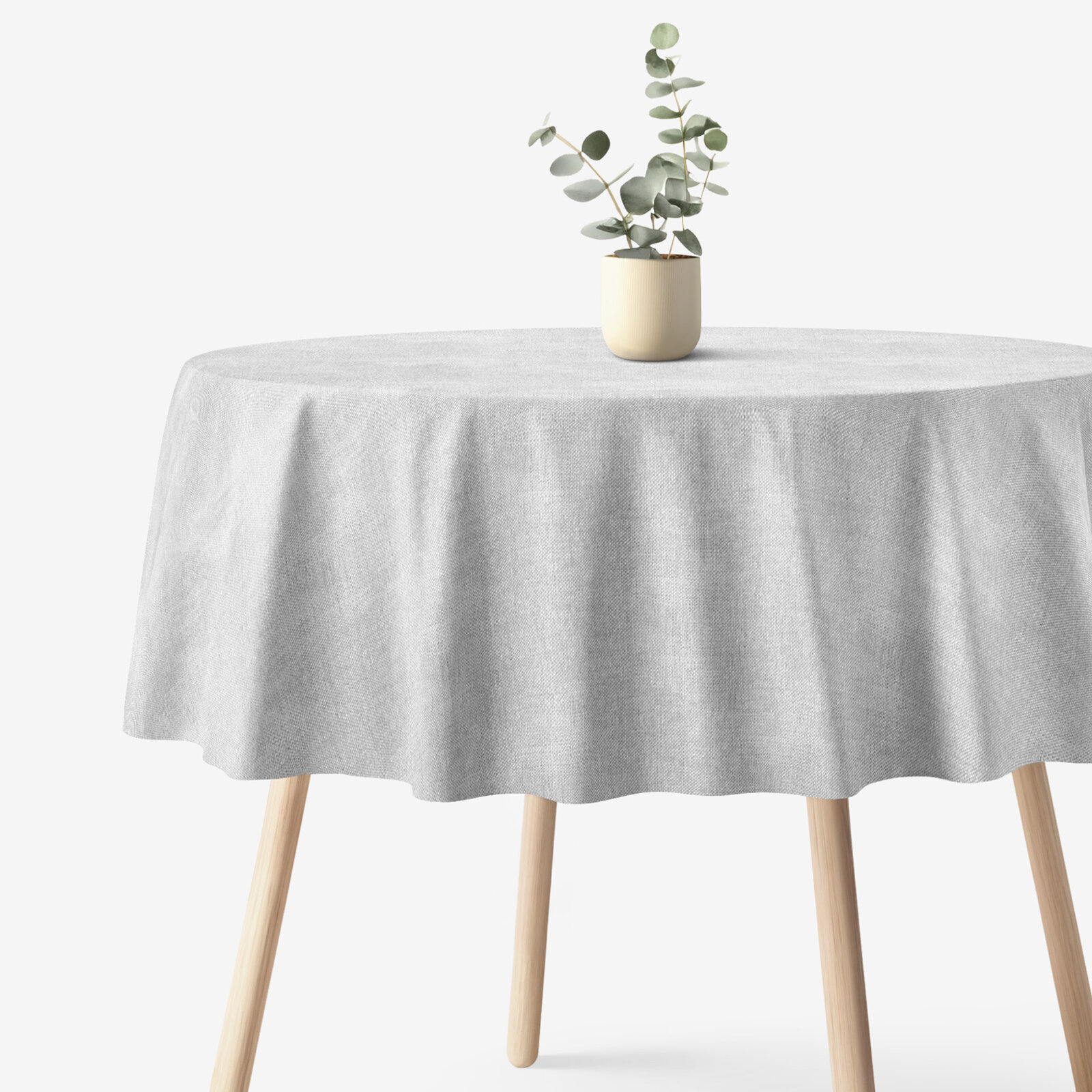 Runde Tischdecke Malaga - grau