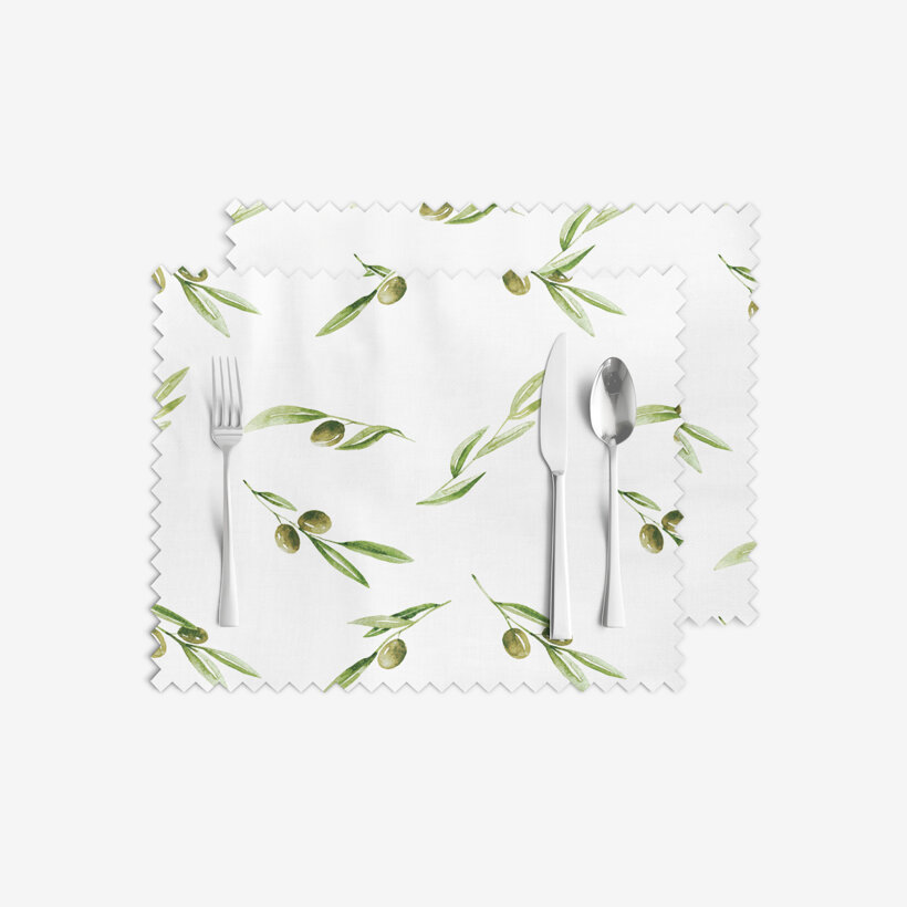 Teflon-Tischset - Oliven - Set 2 Stück