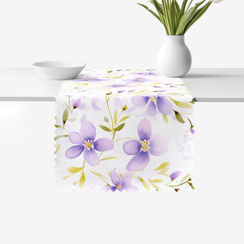 Tischläufer Teflon - Veilchenblüten
