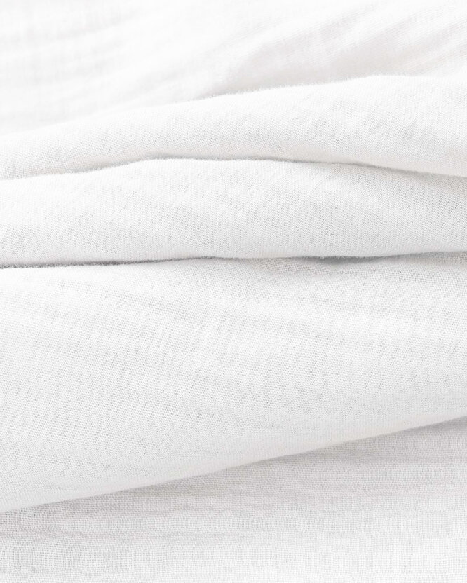 Musselin-Kissenbezug – weiß