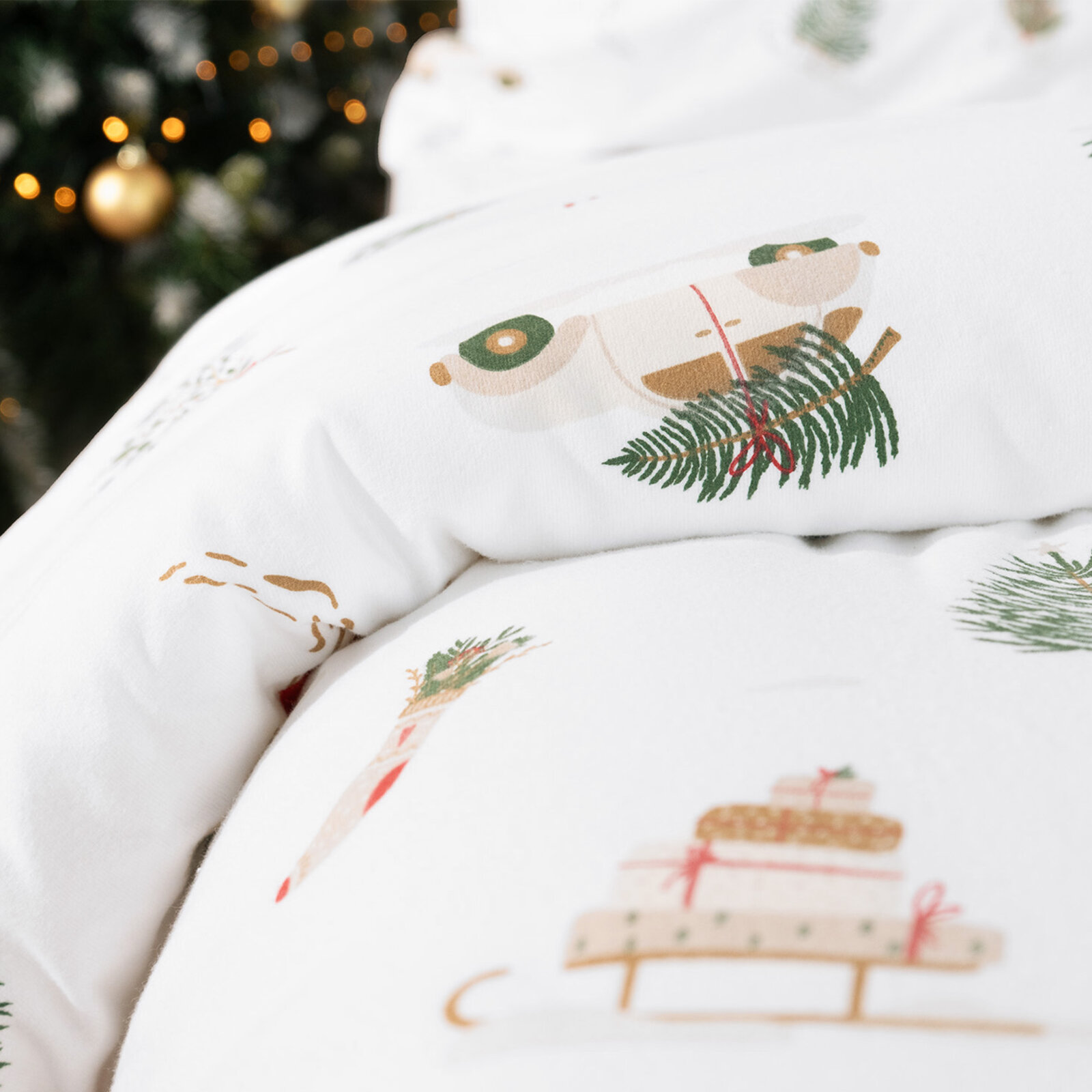 Flanell-Bettwäsche - Traditionelle Weihnachten