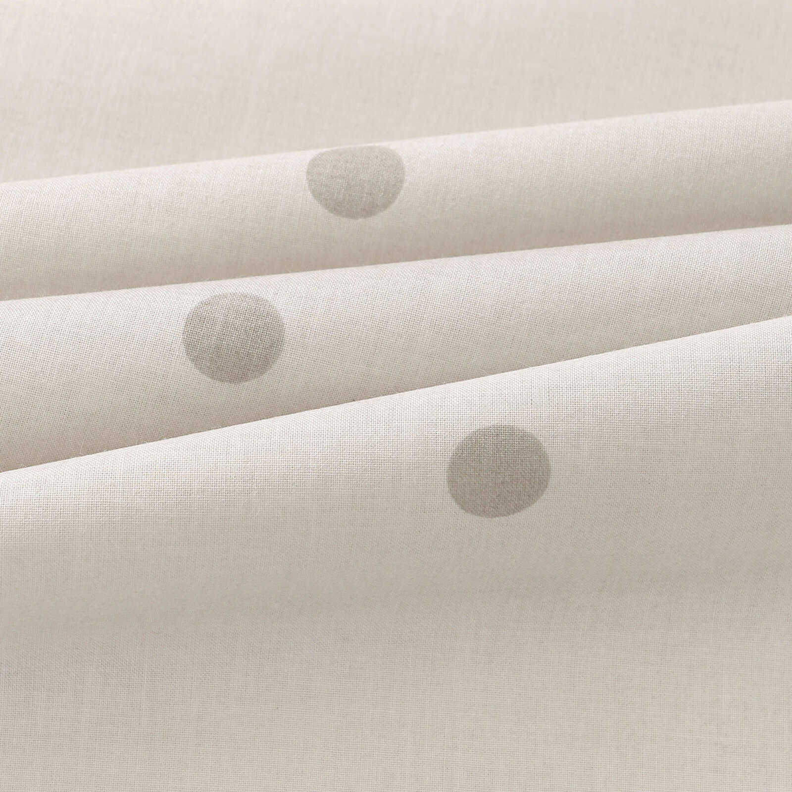 Baumwollstoff - Pünktchen auf Beige