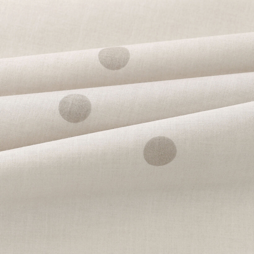 Baumwollstoff - Pünktchen auf Beige