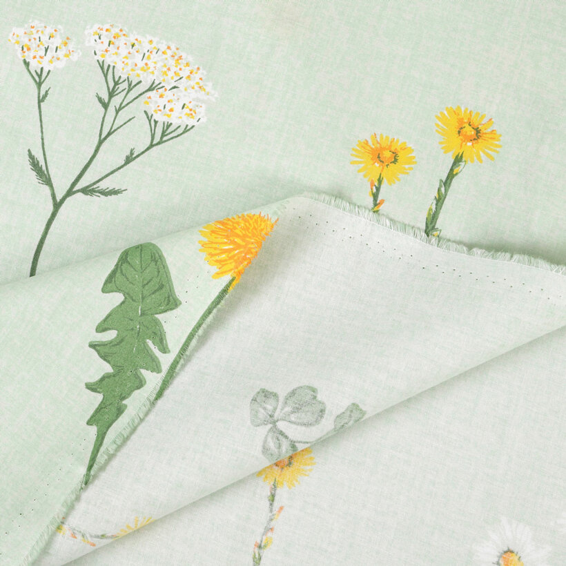 Baumwollstoff - Grüne Wiese