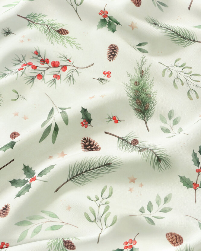 Weihnachtlicher Dekorativer Kissenbezug - Winterzweige