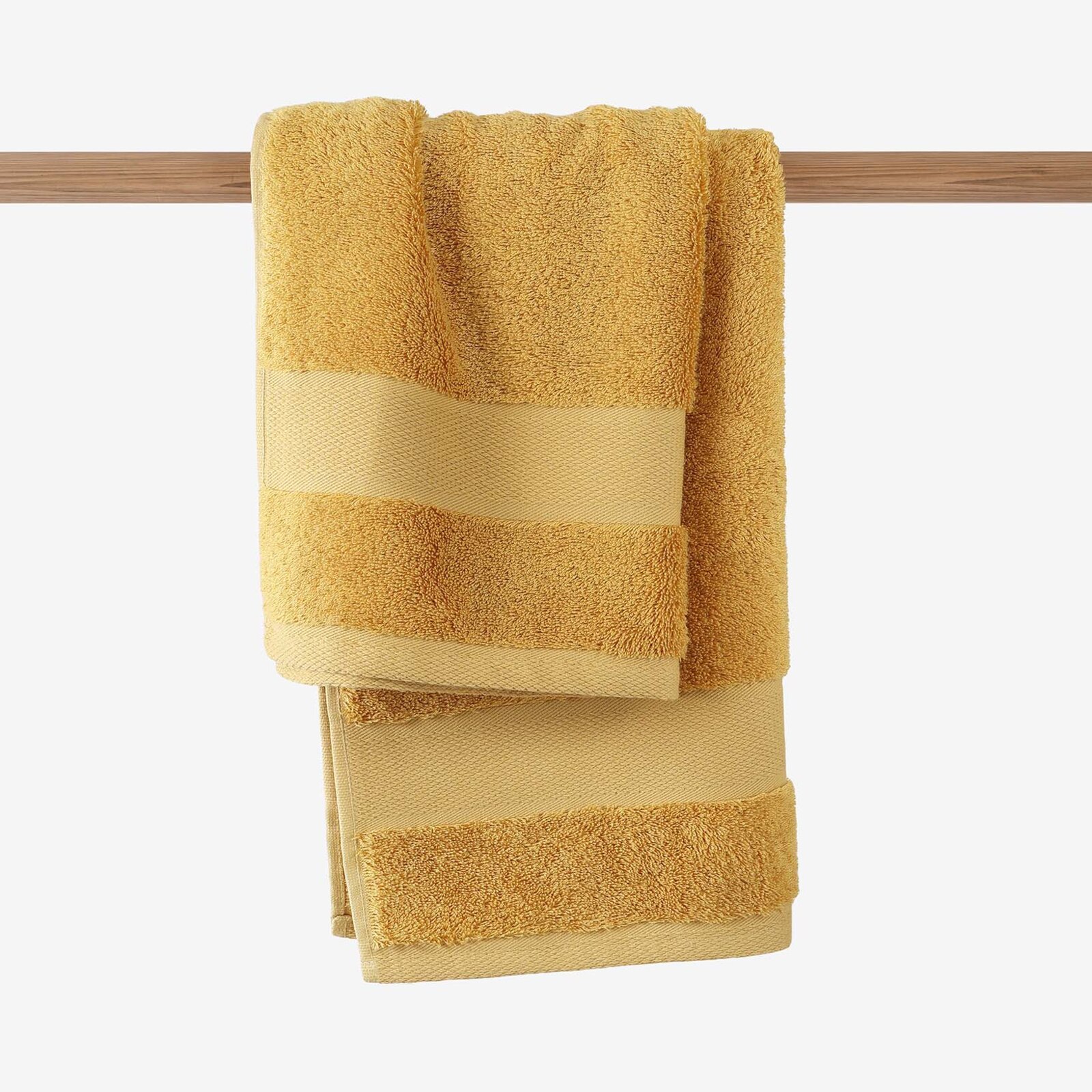 Bambus-Handtuch/Badetuch - gold
