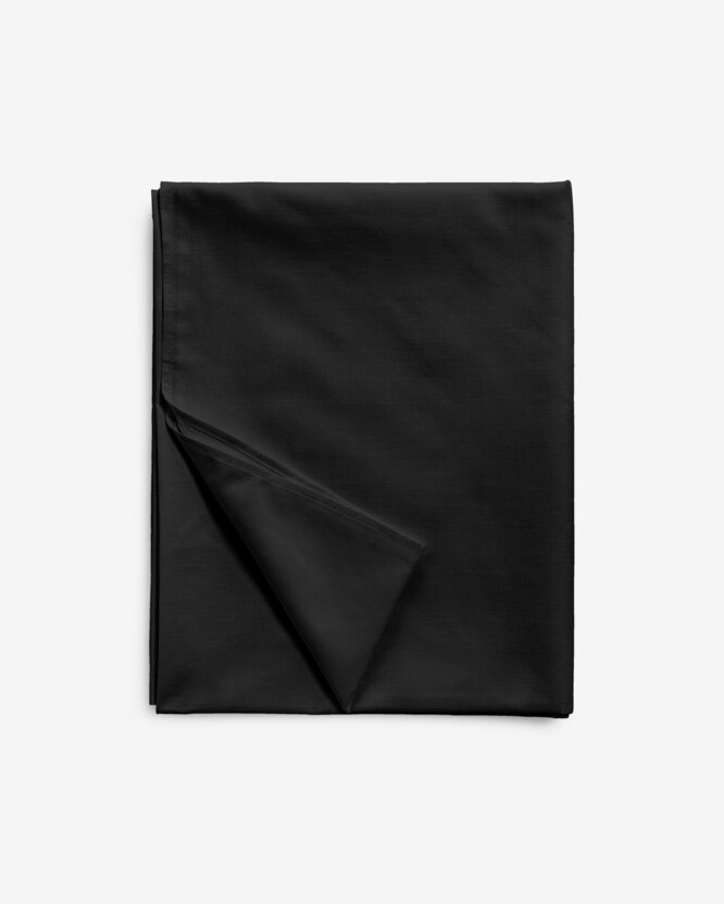 Bettlaken aus Baumwolle - schwarz