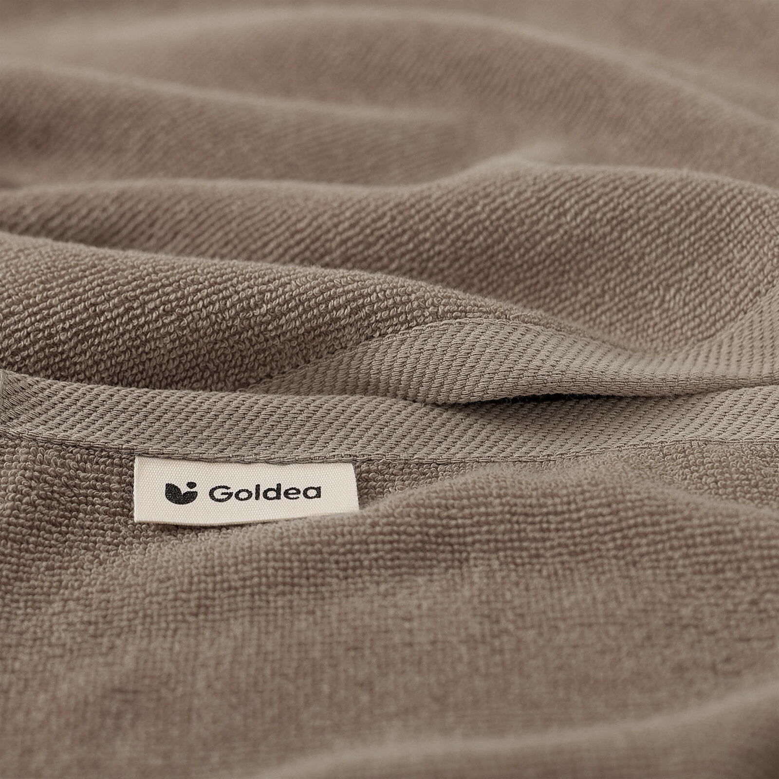 Frottierhandtuch/Duschtuch Soft ohne Bordüre – graubraun