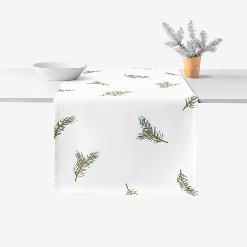 Běhoun na stůl 100% bavlněné plátno - Duft der Fichte