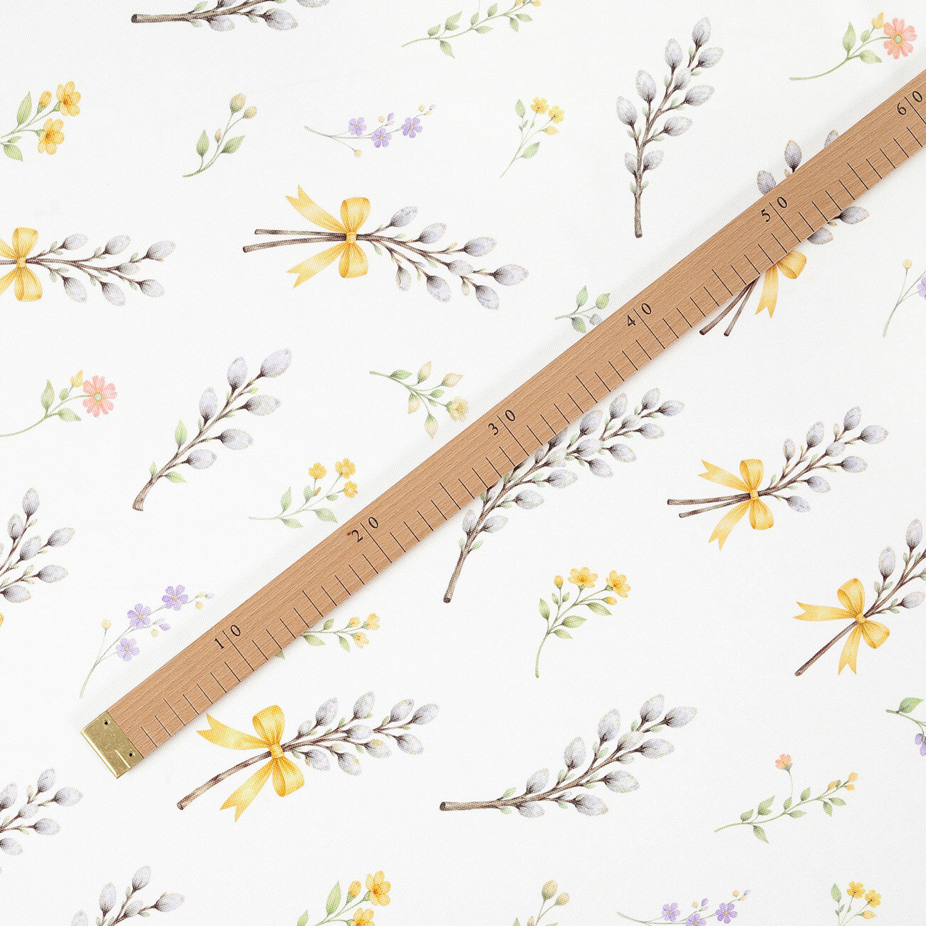 Ostern Teflonstoff für Tischdecken - Weidenkätzchen