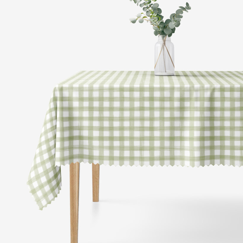 Eckige Teflon-Tischdecke - Landhauskaro