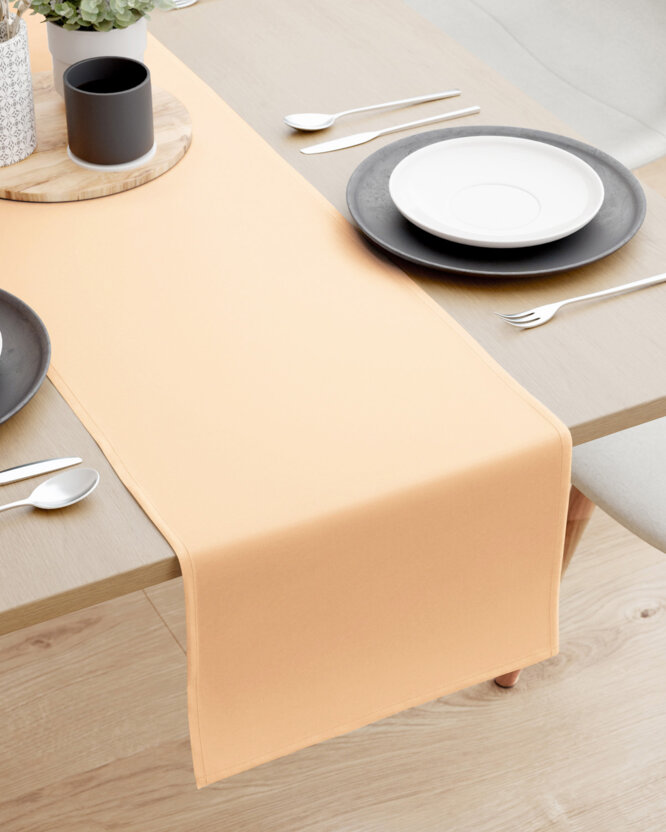 Tischläufer aus 100% Baumwolle - apricot