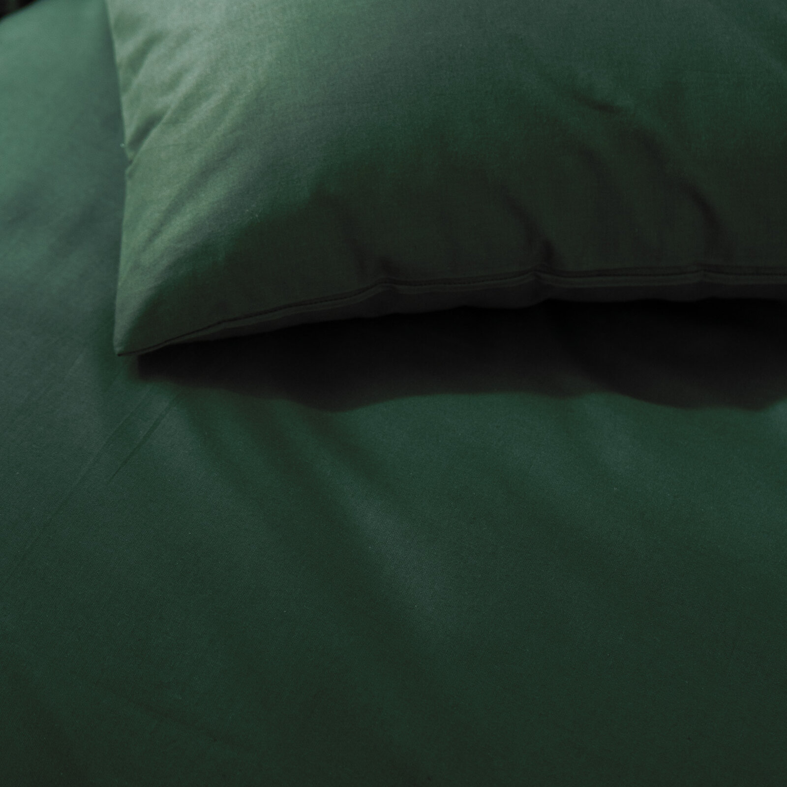 Weihnachtlich Bettwäsche aus Baumwolle - dunkelgrün