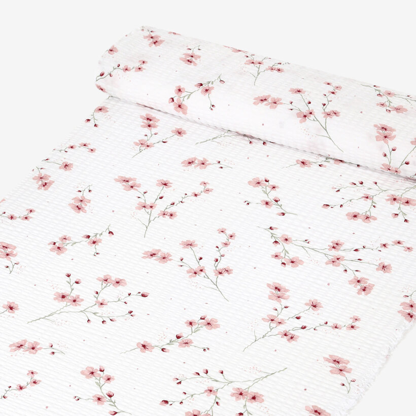 Seersucker - Blühende Sakura-Kirschbäume