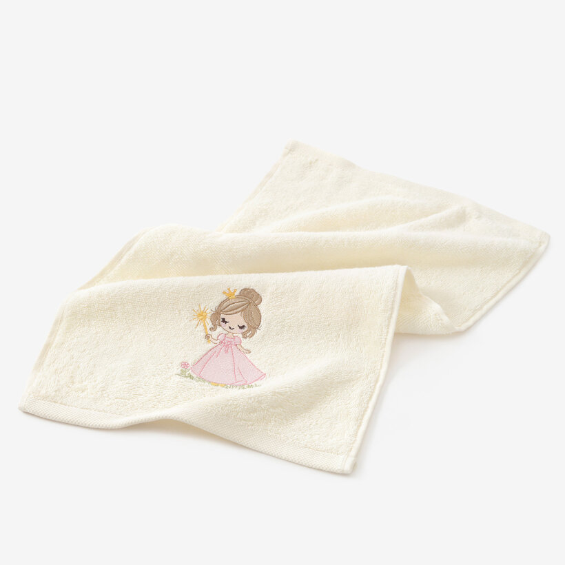 Kinder-Frottierhandtuch - Zauberfee auf Creme