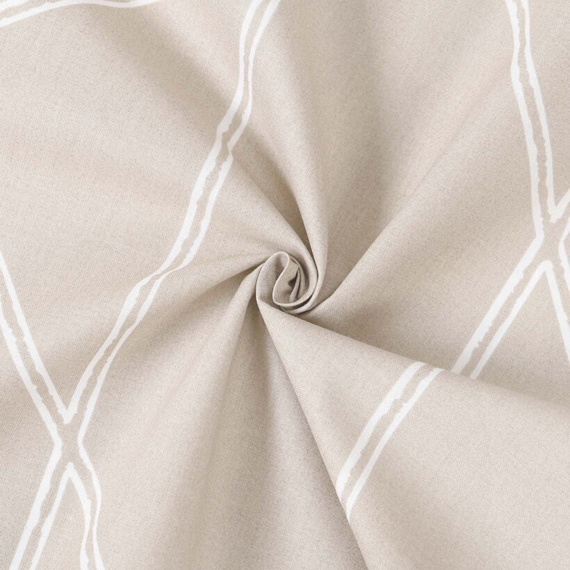 Baumwollstoff - Geometrische Linien auf Latte