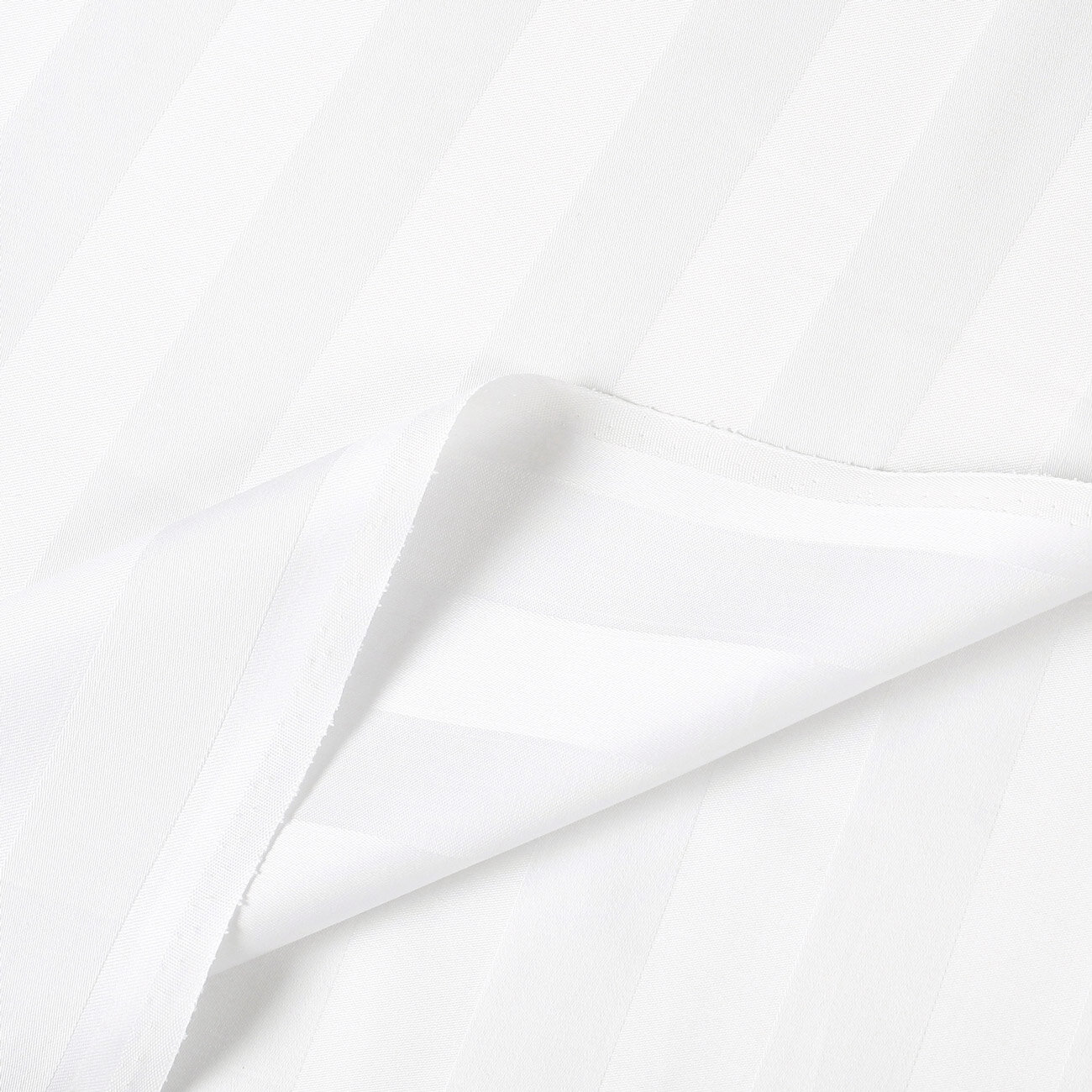 Damast - weiße Streifen mit Satin-Glanz