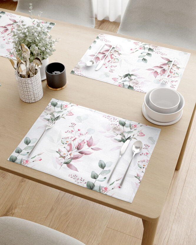 Tischset 100% Baumwolle Deluxe - zarte Rosen - 2 Stück