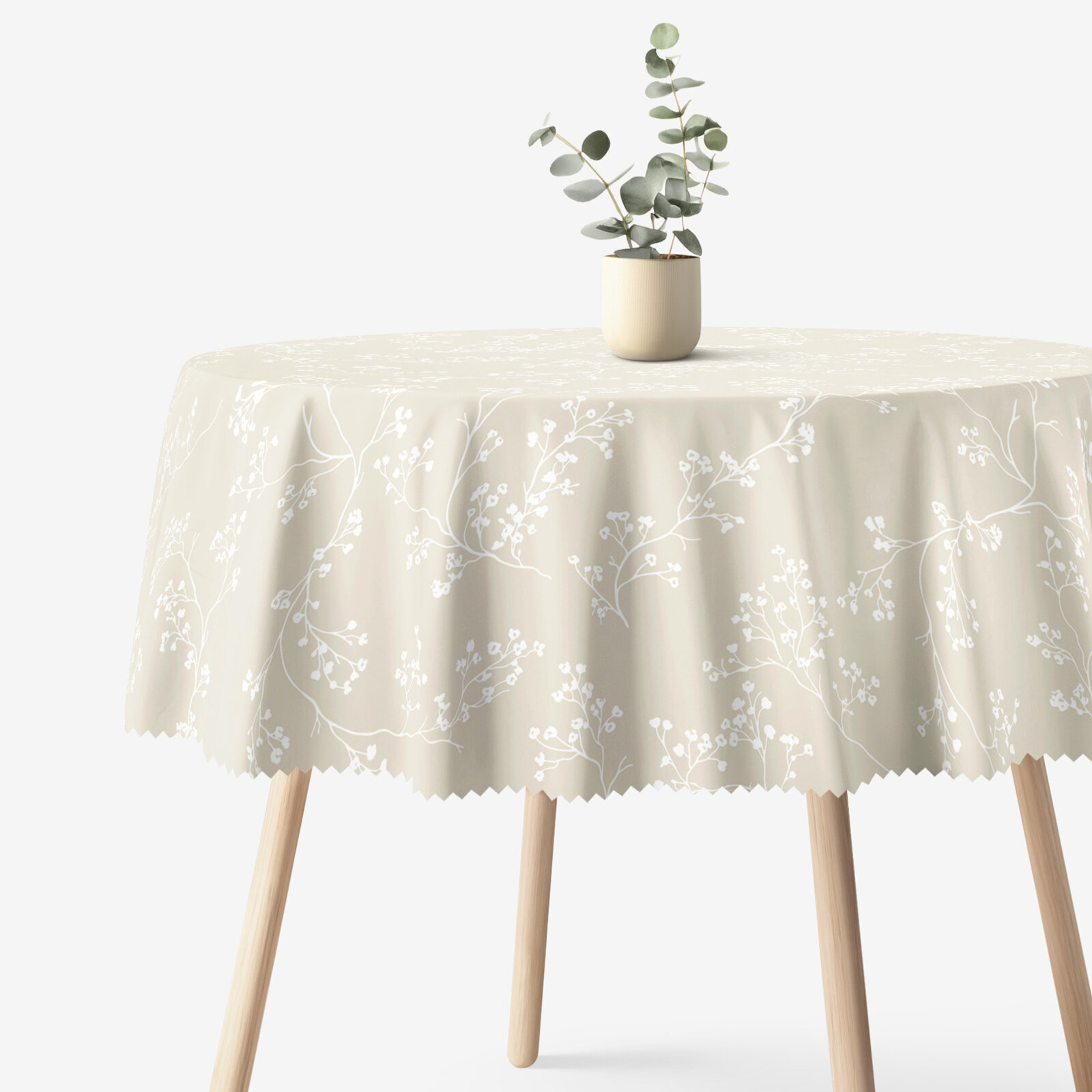 Runde Tischdecke Teflon - Kletterpflanzen