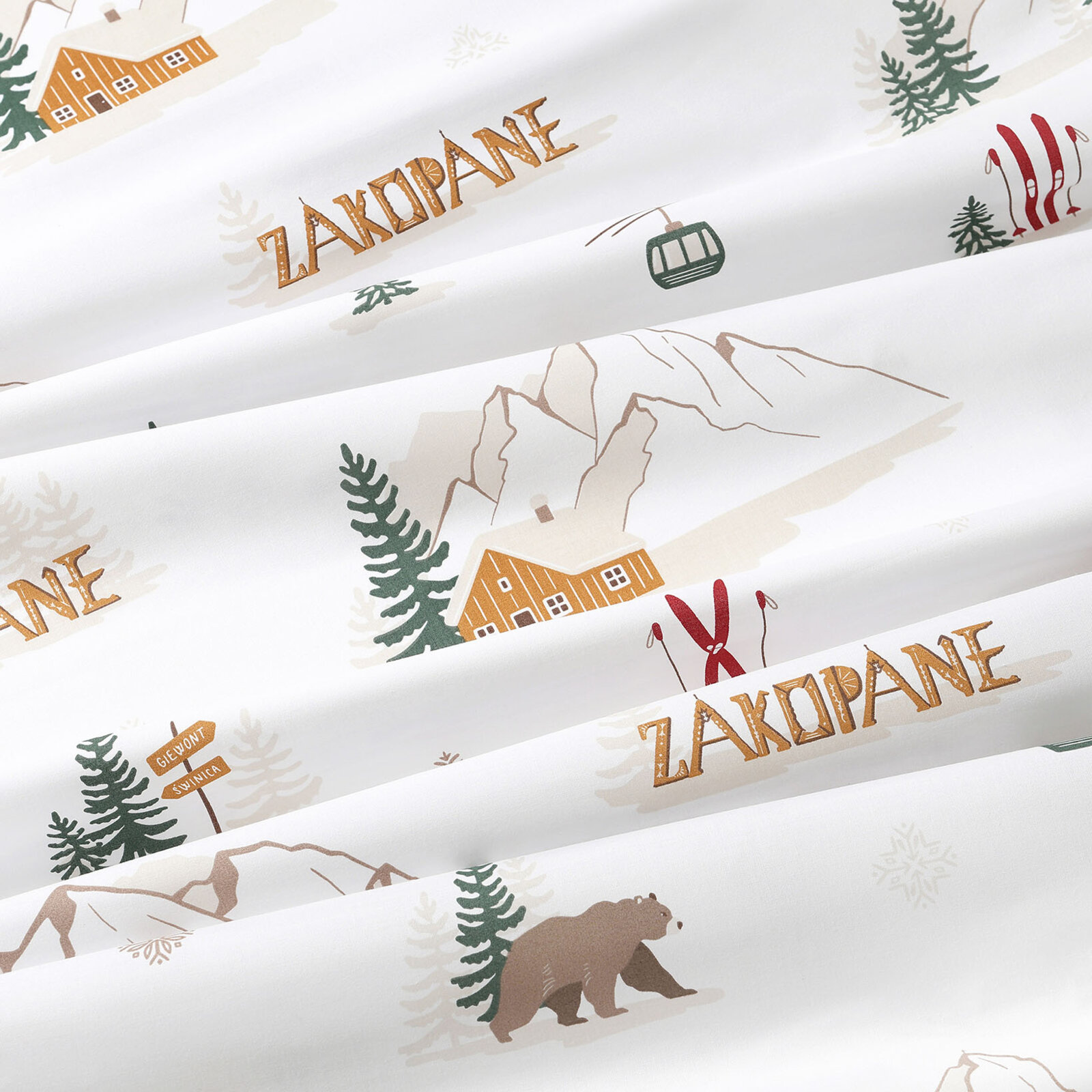 Runde Tischdecke 100% Baumwolle - Zakopane