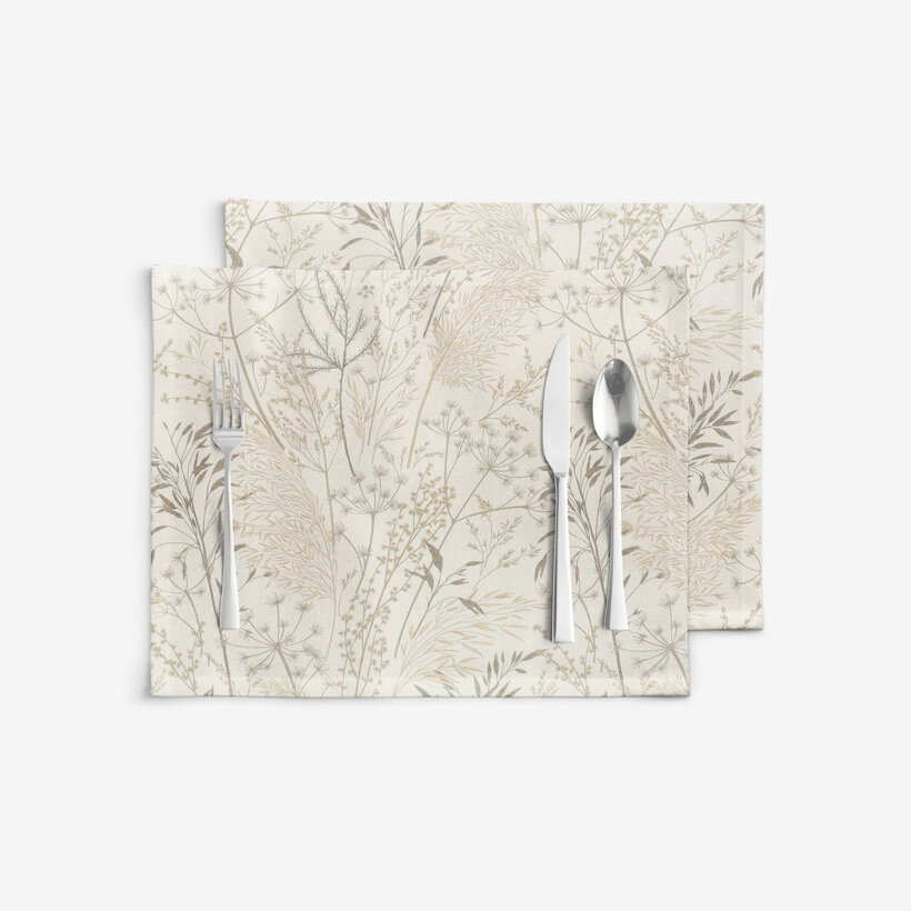 Tischset Valencia - Wiesengräser - Set 2 Stücke