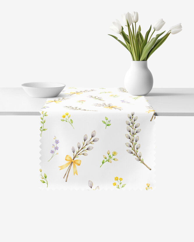 Ostern Teflon-Tischläufer - Weidenkätzchen