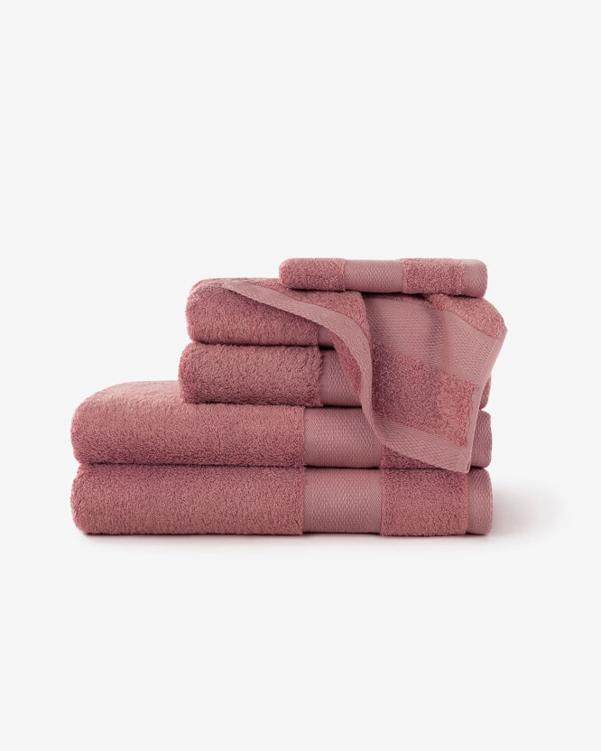 Bambus-Handtuch/Badetuch - burgunderrosa