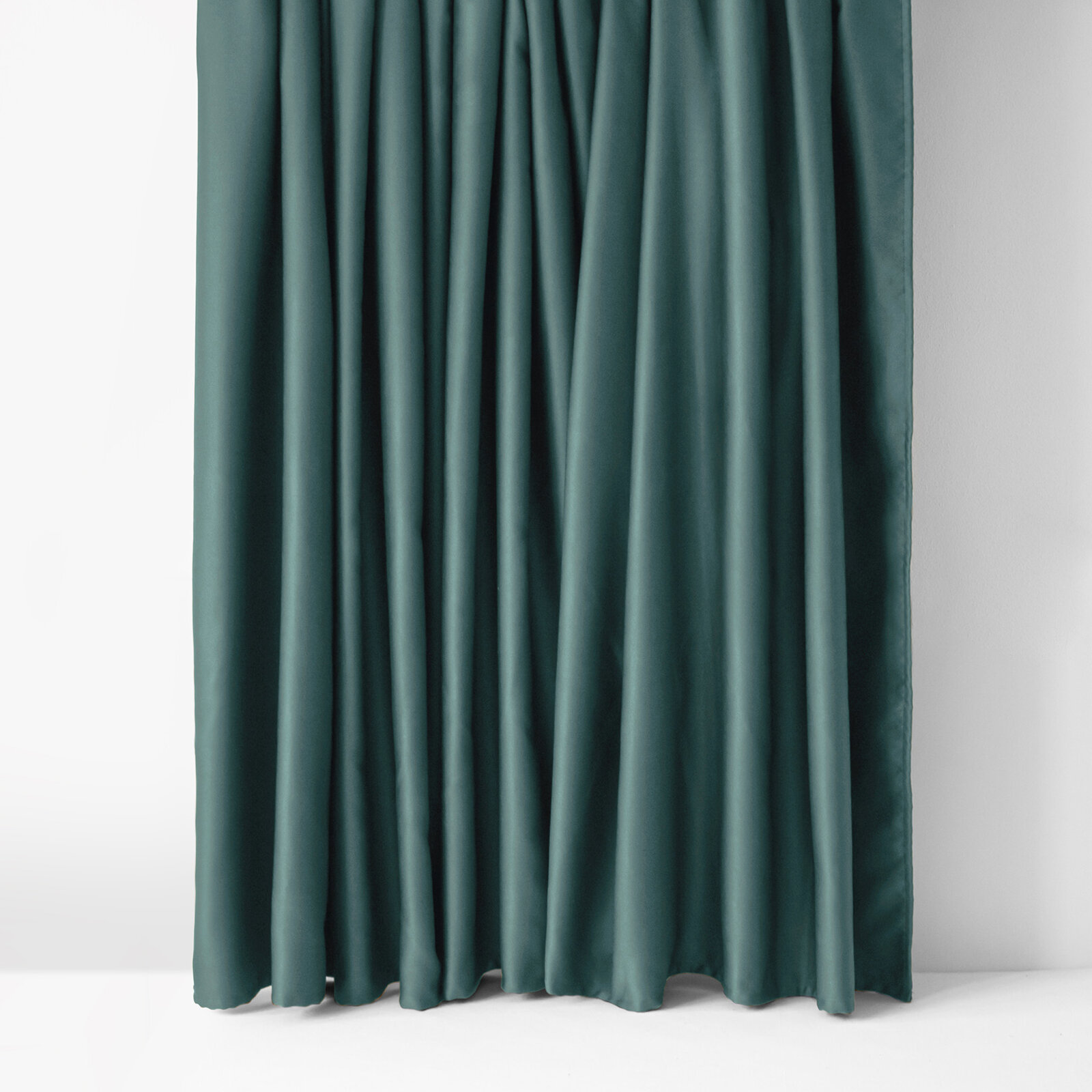 Blackout Verdunkelungsvorhang mit Satin-Glanz - petrol