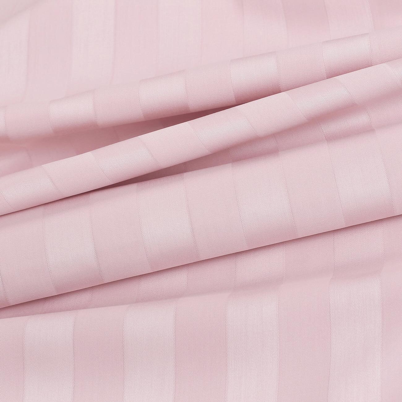 Damast - altrosa Streifen mit Satin-Glanz