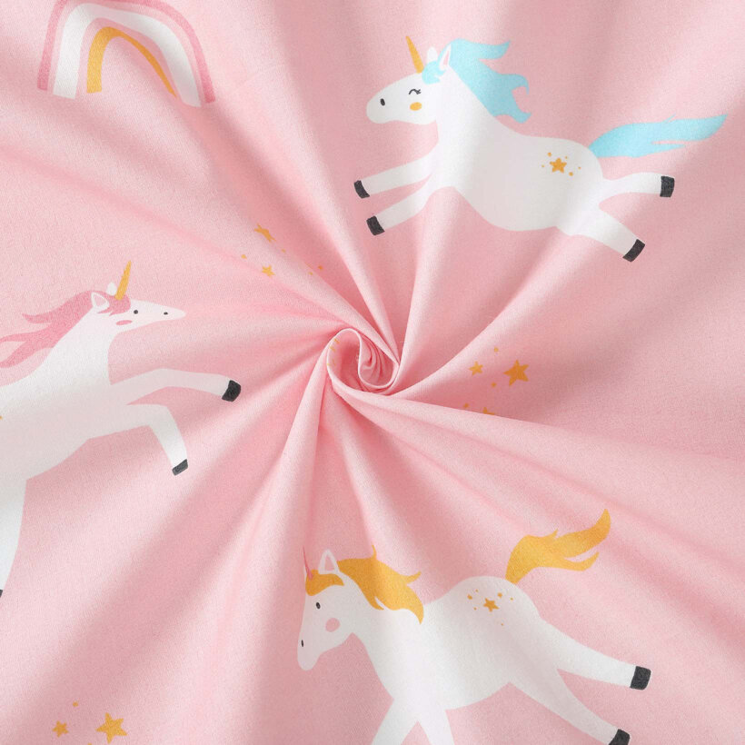 Baumwollstoff - Lustige Einhörner