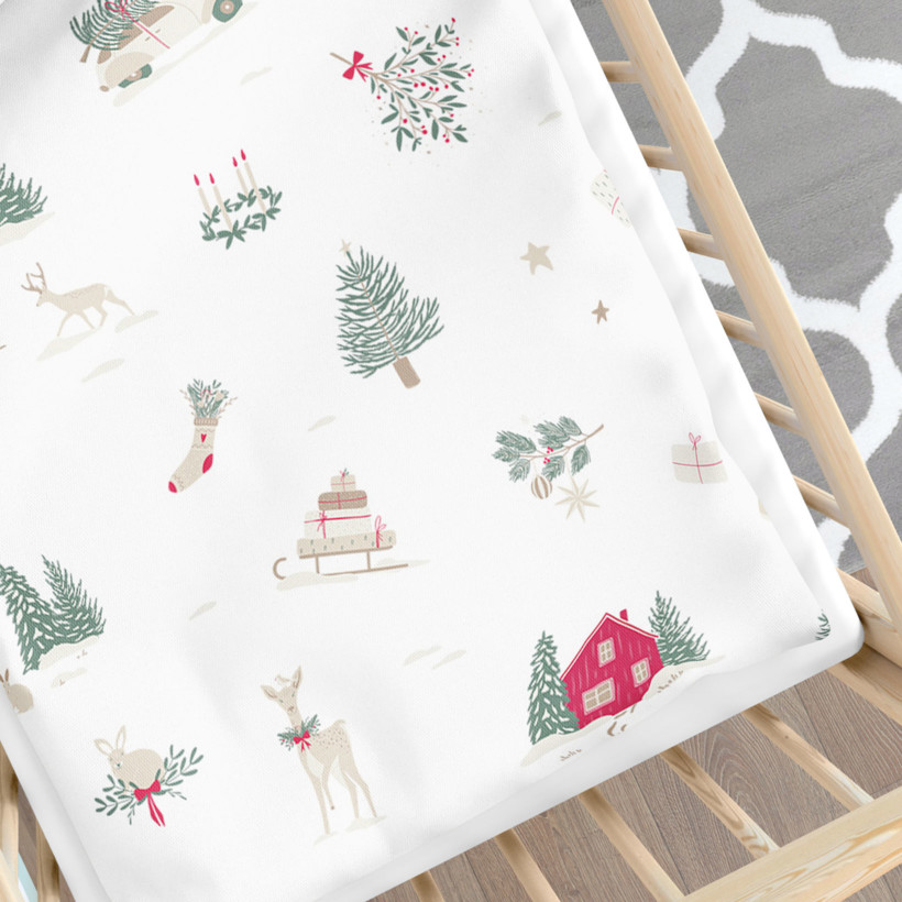 Weihnachtliche Bettwäsche für Babybetten aus Baumwolle - Traditionelle Weihnachten (Ausland)