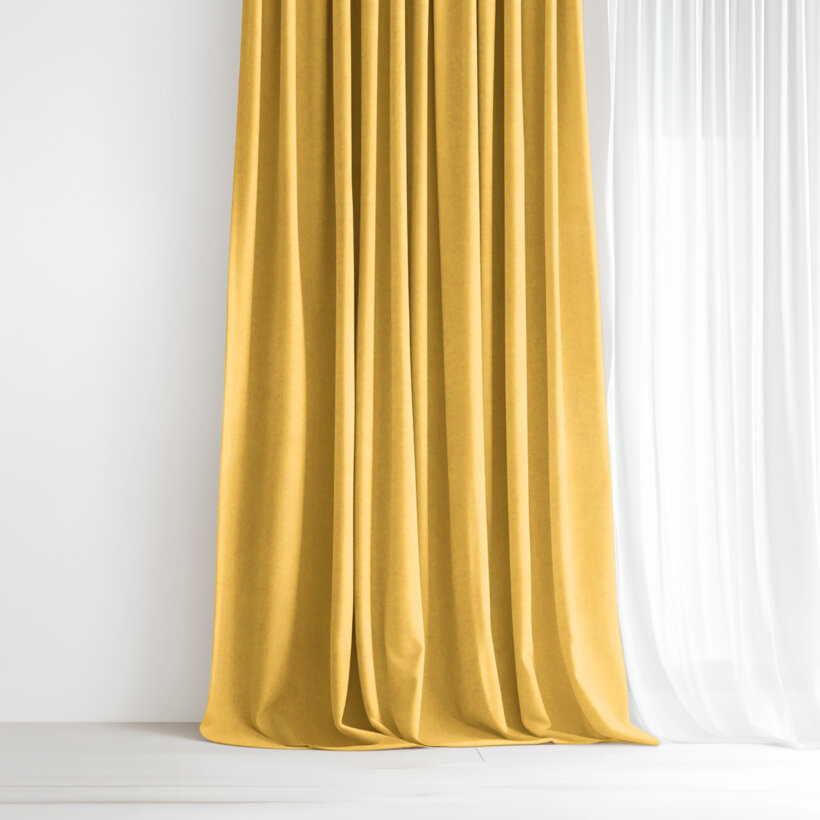 Dekorativer Vorhang Marbella - honiggelb