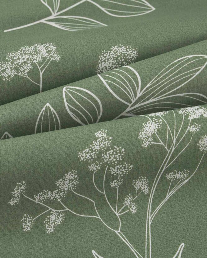 Baumwollstoff - Kräuterblätter