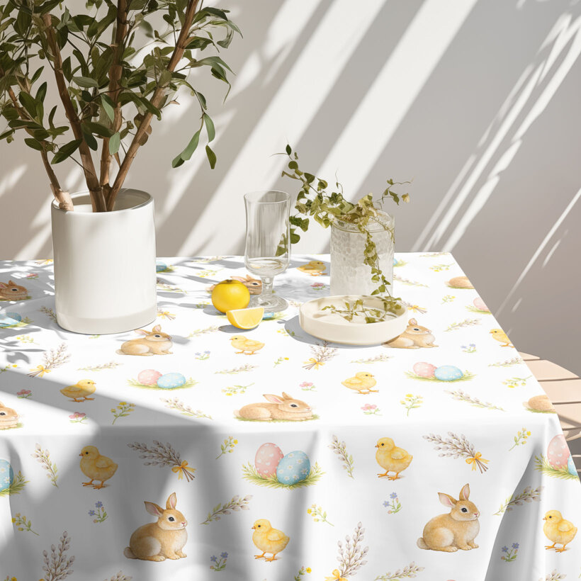 Ostern Eckige Teflon-Tischdecke - Frohe Ostern