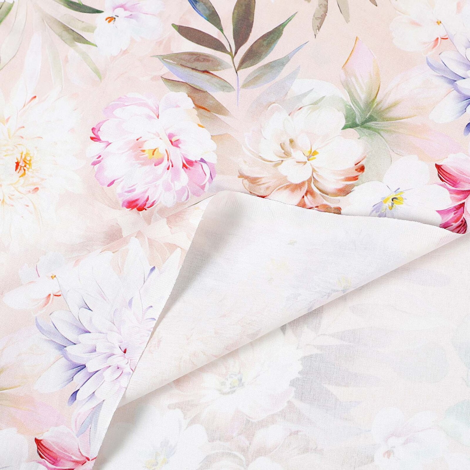 Baumwollstoff Deluxe - wilde Blumen