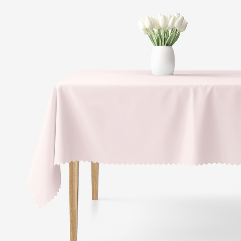 Eckige Tischdecke Teflon - rosa