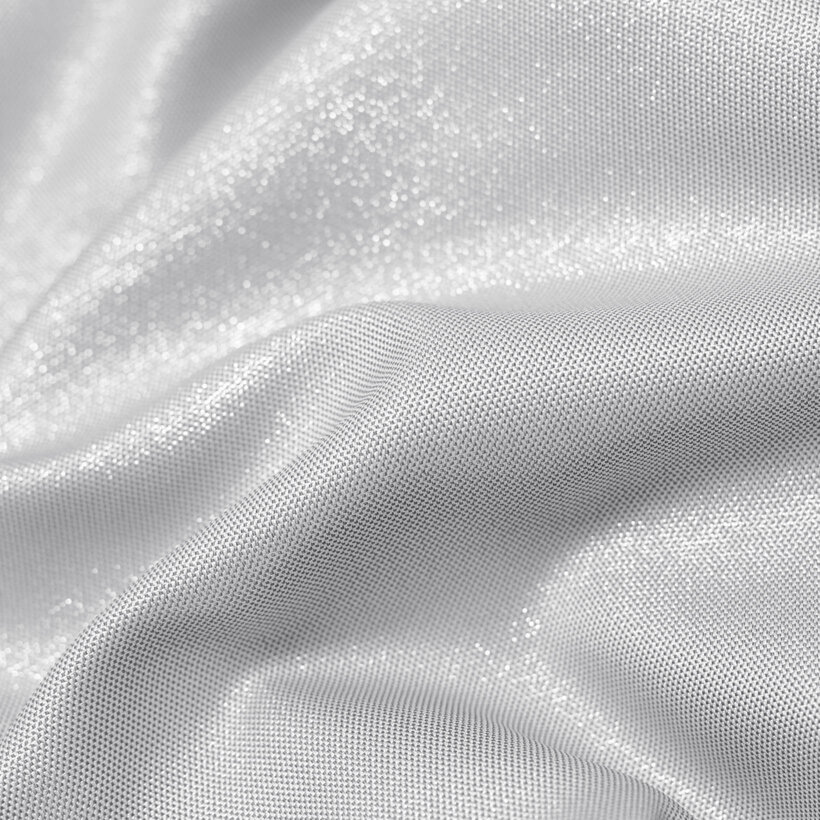 Exklusiver Weihnachts-Tischläufer - silberfarben mit Glitzereffekt